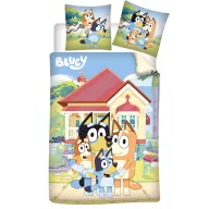   Bluey Neighborhood children's kindergarten bedding set 100×135cm, 40×60 cm