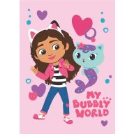 Gabby's Dollhouse Bubbly World polar blanket 100x150cm