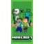 Minecraft Green Attack bath towel, beach towel 70x140cm (Fast Dry)