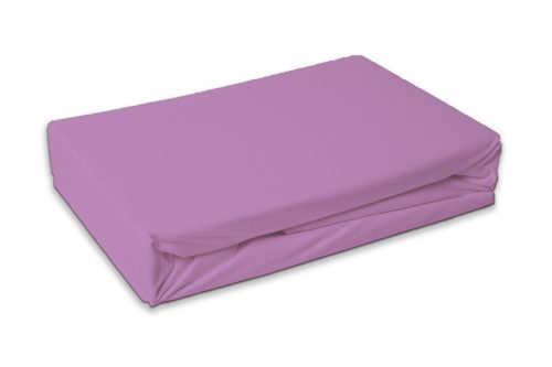 Lilac Terry Fitted Sheet 90x200 cm