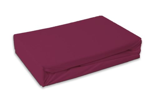 Burgundy Terry Fitted Sheet 90x200 cm