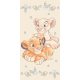 Disney The Lion King Simba & Nala Bath Towel, Beach Towel Yellow 70*140cm