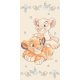 Disney The Lion King Simba & Nala bath towel, beach towel Yellow 70*140cm