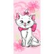 Disney Marie Cat Pink Flower Towel, Beach towel 70*140 cm