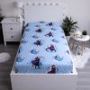 Disney Frozen Blue Leaves Fitted Sheet 90*200 cm