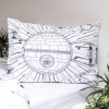 Star Wars Death Star Glow-in-the-Dark Bed linen Set 140×200cm, 70x90cm