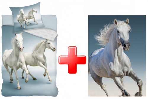 Horses Bed Linen and polar blanket set