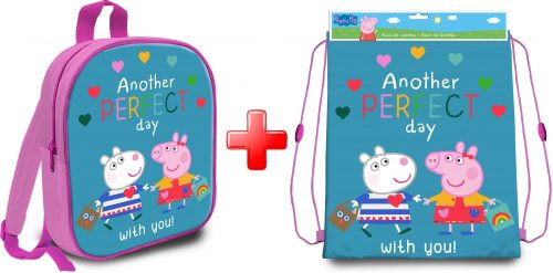 Peppa Pig bag and gym bag set