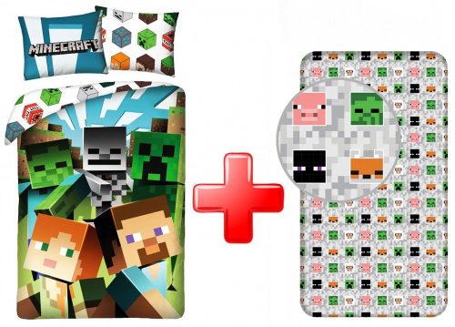 Minecraft Bed Linen and fitted sheet set