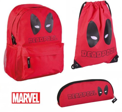 Deadpool bag, gym bag and pencil case set