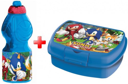 Sonic the Hedgehog bottle and sandwich box set