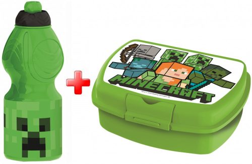 Minecraft bottle and sandwich box set