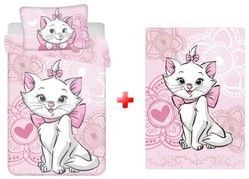 Disney Marie kitten Aristocats Kids Bed Linen and polar blanket set