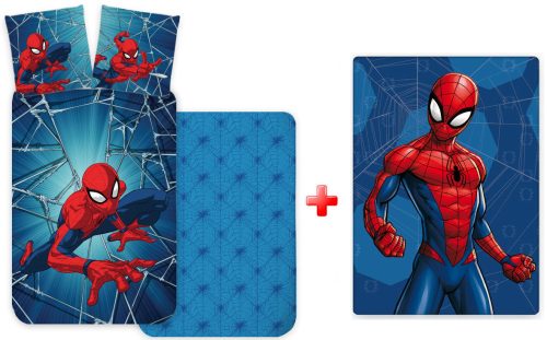 Spiderman Dynamic Kids Bed Linen and polar blanket set