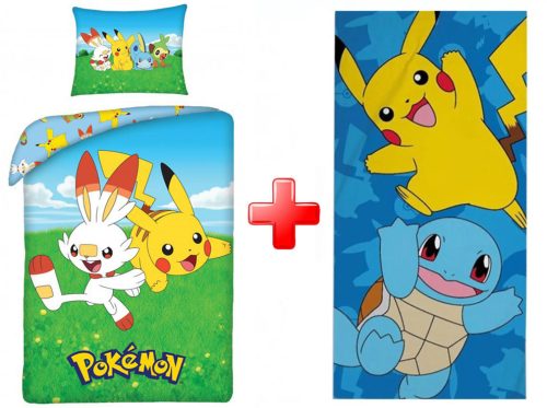 Pokémon Field Bed Linen and towel set