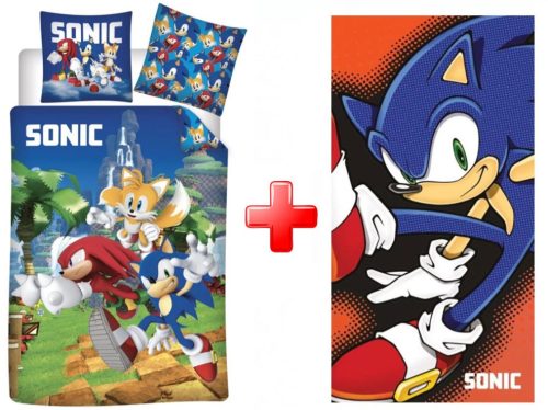 Sonic the Hedgehog Speedy Dreams Bed Linen and towel set