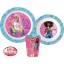 Barbie Stylish dinnerware set, micro plastic set, with cup 260 ml