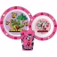 Minecraft Girls dinner set, micro plastic set, with cup 260 ml