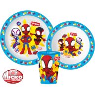   Spiderman Spidey Team dinner set, micro plastic set, with cup 260 ml