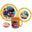 Fireman Sam Rescue Mission dinner set, micro plastic set with 350 ml mug