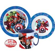   Avengers Rolling Thunder dinner set, micro plastic set with mug 350 ml