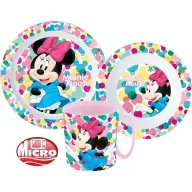   Disney Minnie Feel Good tableware set, micro plastic set with mug 350 ml