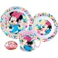 Disney Minnie Feel Good tableware set, micro plastic set with mug 350 ml