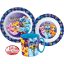 Paw Patrol Mighty Pups dinner set, micro plastic set with mug 350 ml