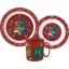 Harry Potter School Shields Dinnerware, micro plastic set with mug 350 ml