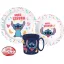Disney Lilo and Stitch Palms Disney Lilo & Stitch dining set, micro plastic set with 350 ml mug