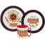 Stranger Things Upside Down dinner set, micro plastic set with mug 350 ml