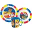 Paw Patrol Pup Power dinner set, micro plastic set with mug 350 ml