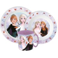   Disney Frozen Autumn Leaves dinner set, micro plastic set with mug 390 ml