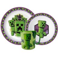   Minecraft The Movie dinner set, micro plastic set with 390 ml mug