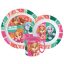 Paw Patrol Superpowers dinner set, micro plastic set with mug 390 ml