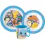Pokémon Battle dinner set, micro plastic set with mug 265 ml