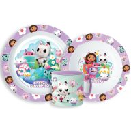  Gabby's Dollhouse Kitty Magic dinner set, micro plastic set with mug 265 ml