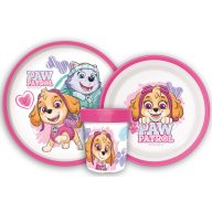 Paw Patrol Sketch non-slip dinner set, micro plastic set