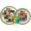 Minecraft Crafters non-slip dinnerware set, micro plastic set