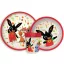Bing Happy Carrots non-slip dinner set, micro plastic set