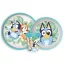 Bluey Tropical non-slip dining set, micro plastic set