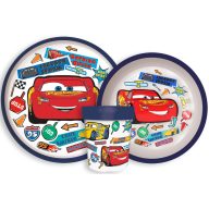   Disney Cars Stickers Go non-slip dinner set, micro plastic set