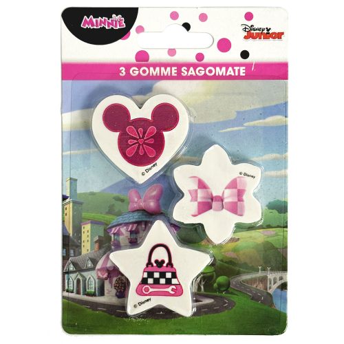 Disney Minnie mould eraser set 3 pieces