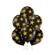   Colour Black Star, Star Balloon, Balloon Set 6 pcs 30 cm (12 inch)