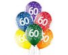Colorful Happy Birthday 60 air-balloon, balloon 6 pcs 12 inch (30cm)