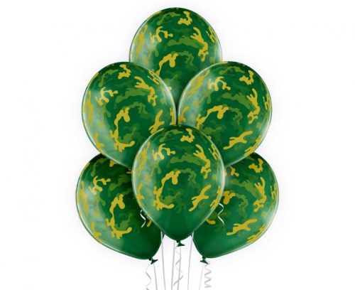 Camouflage, Landscape air-balloon, balloon 6 pcs 12 inch (30 cm)