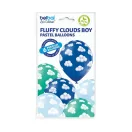 Baby Fluffy Clouds Boy, Balloon set, 6 pcs, 12 inch (30 cm)