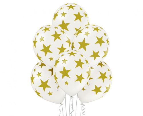 White Star Balloon, 6 pieces, 12 inches (30cm)