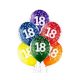 Colorful Happy Birthday 18 air-balloon, balloon 6 pcs 12 inch (30cm)