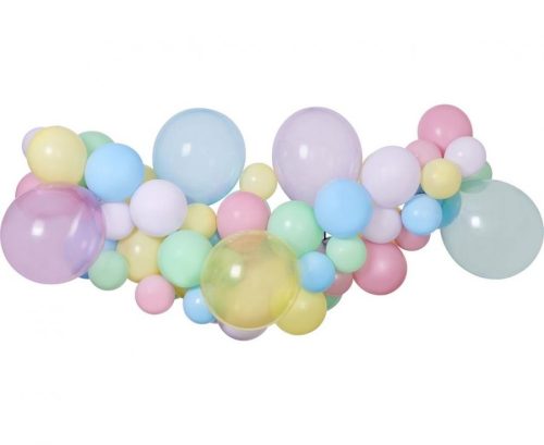 Colour Pastel air-balloon, balloon garland set 65 pieces